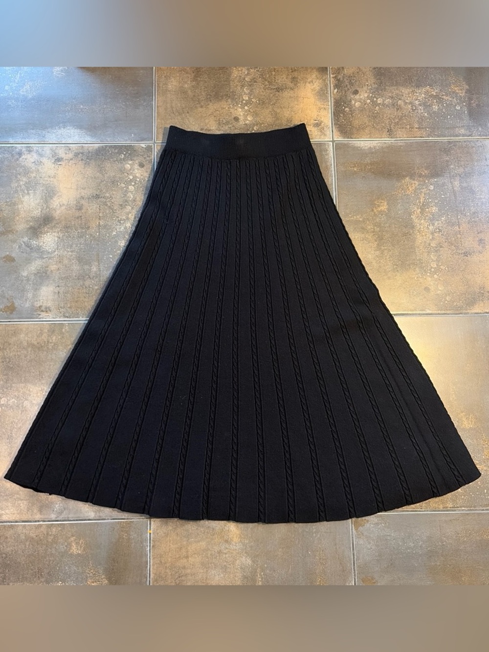 Commense Heavyweight Knit Maxi Skirt in Large